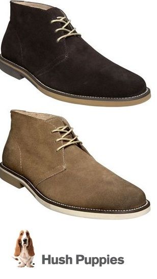 Details about HUSH PUPPIES DOWNTOWN MENS SUEDE DESERT BOOTSHOESCAS ...